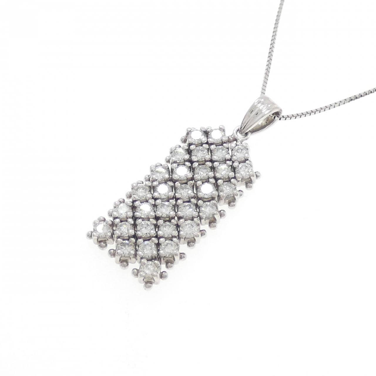 PT900/PT850 ダイヤモンド ネックレス 1.56CT