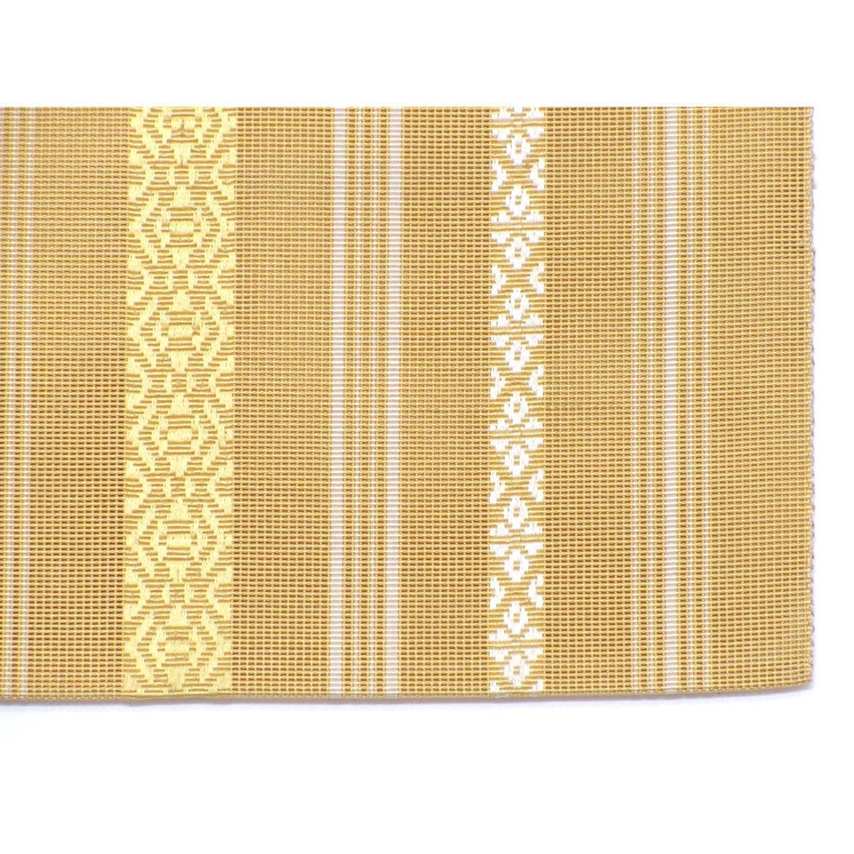 夏名古屋帯　【紗献上博多織】全通柄