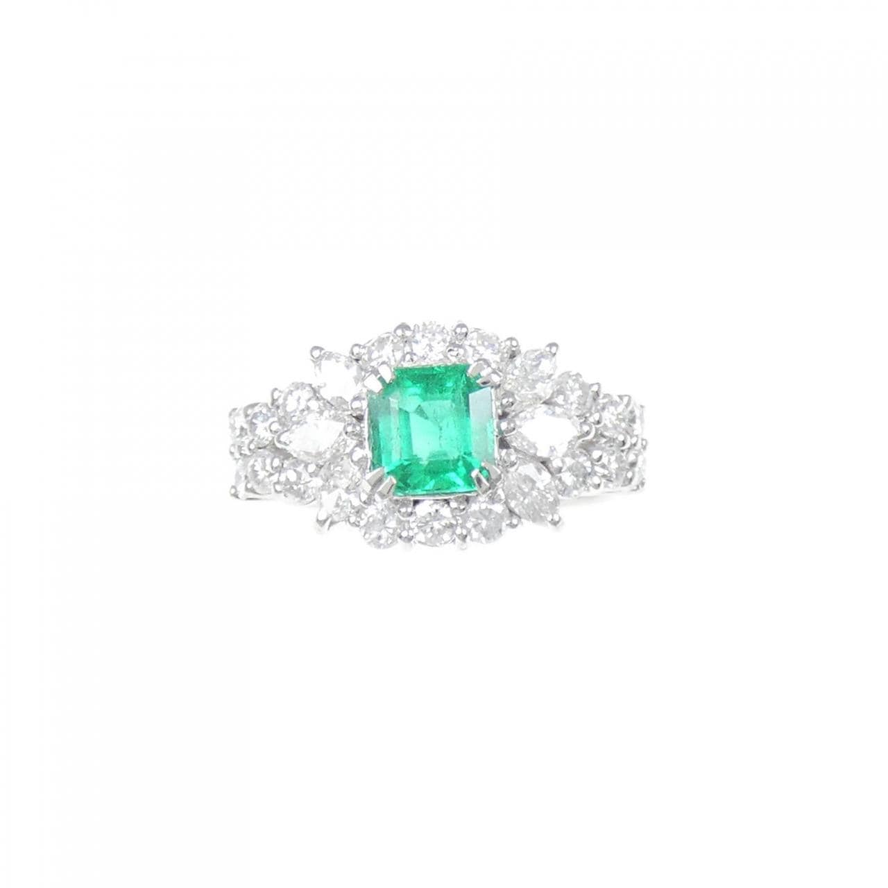 PT エメラルド リング 0.86CT