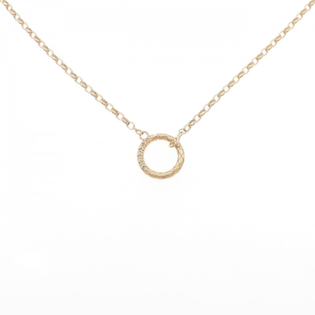 アガット ダイヤモンド ネックレス 0.02CT