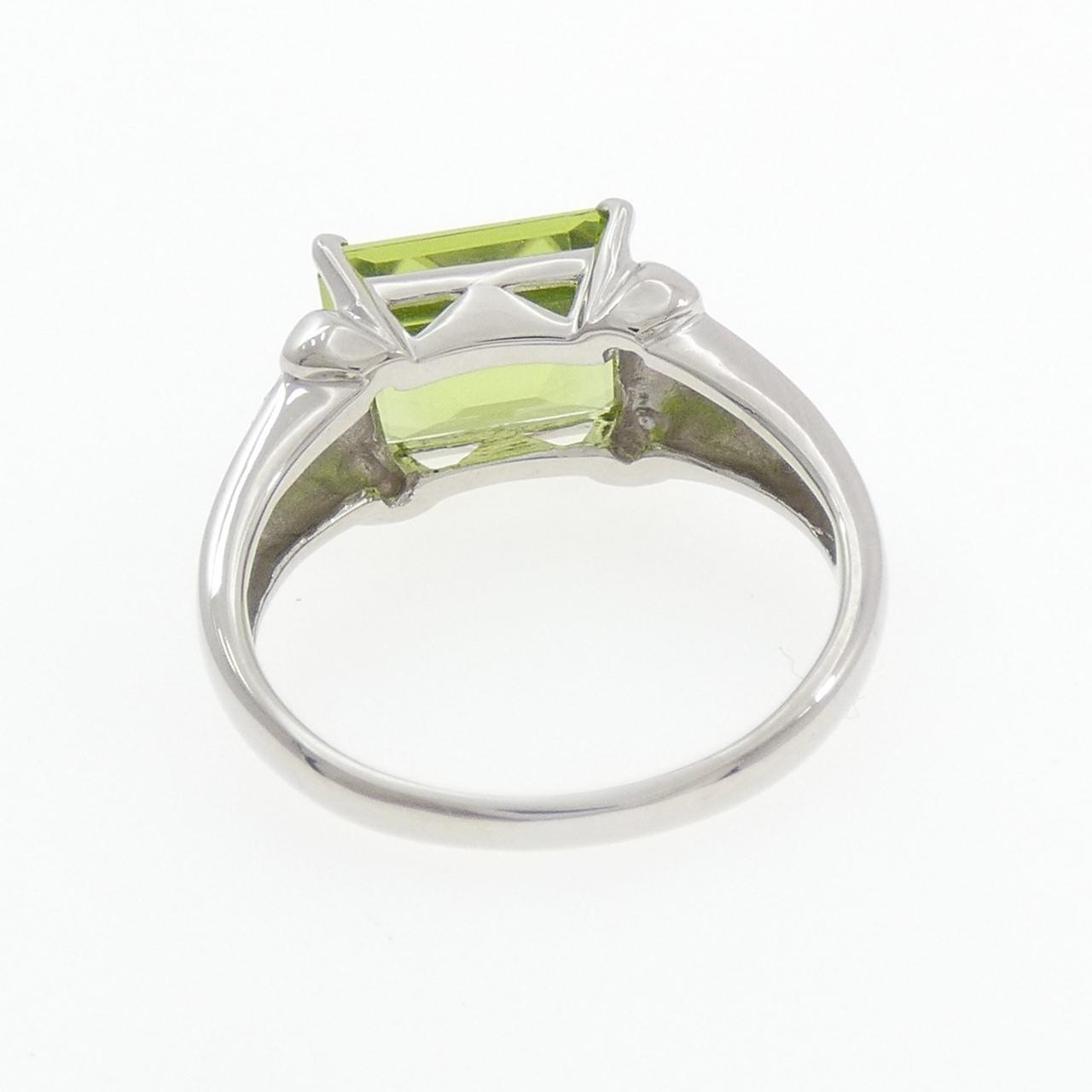 PT900 ペリドット リング 3.70CT