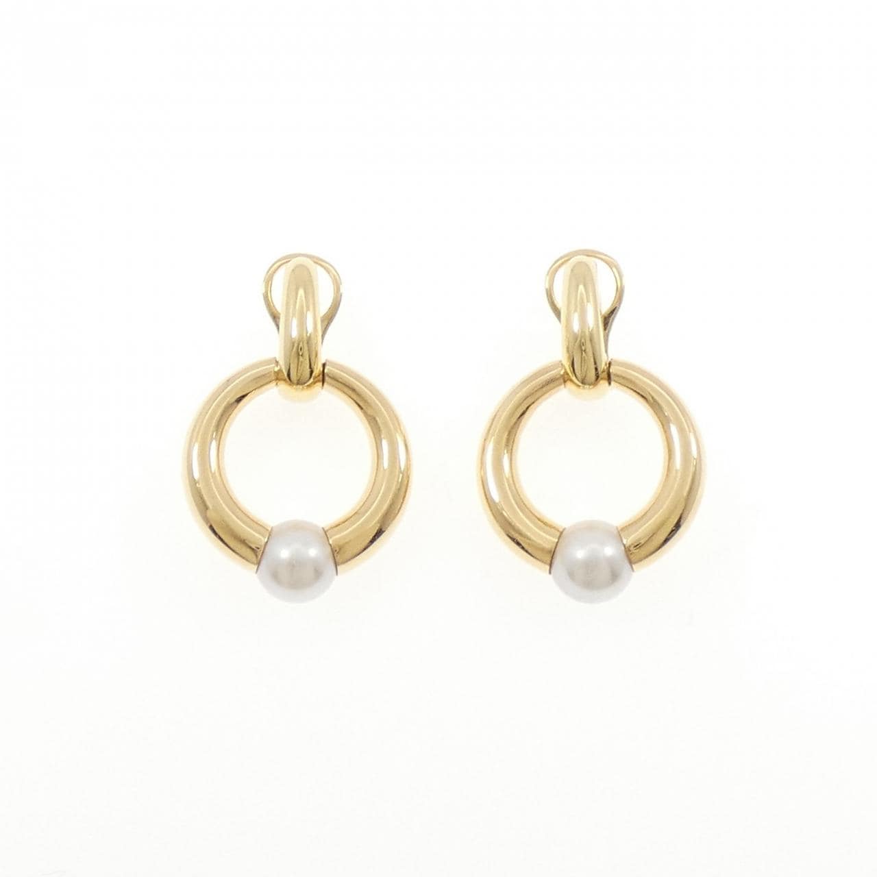 【ヴィンテージ】カルティエ ペルラ ピアス 8mm