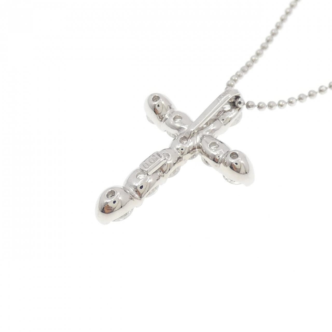 PT900/PT850 クロス ダイヤモンド ネックレス 1.00CT