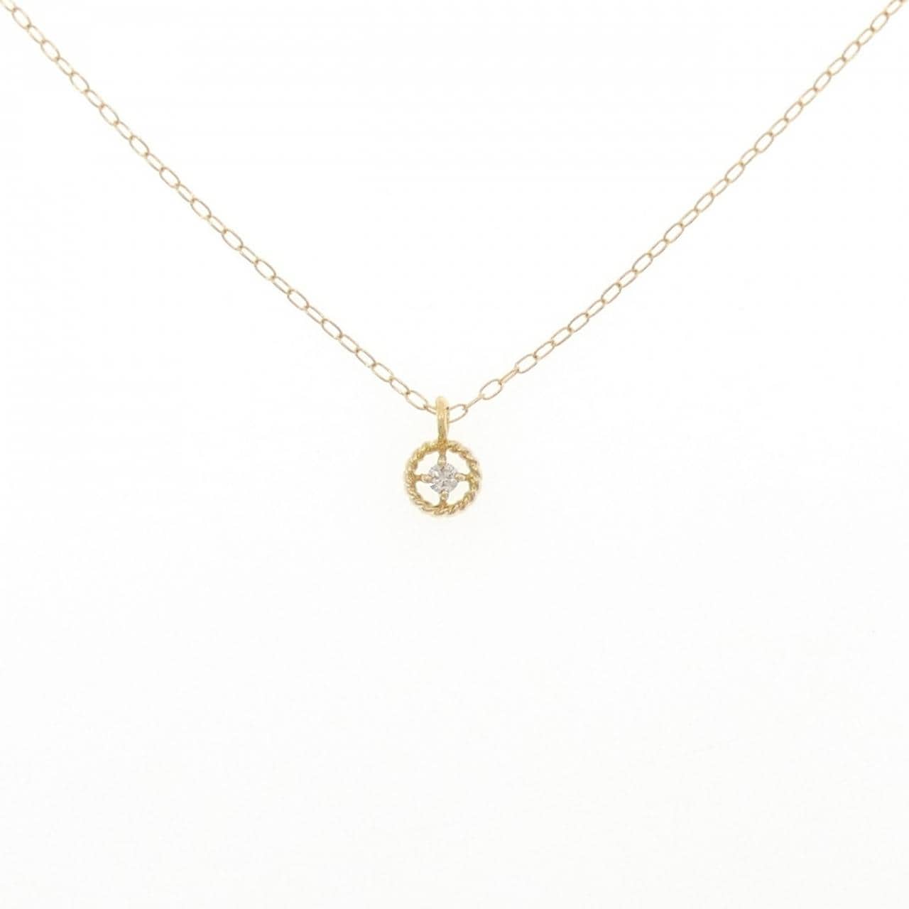 K18YG ダイヤモンド ネックレス 0.02CT