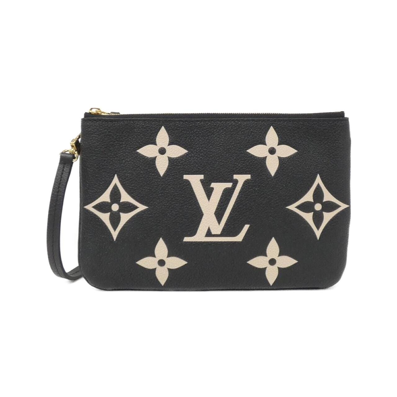 LOUIS VUITTON Vuitton Bicolor Monogram Empreinte Pochette Double Zip M80787 Shoulder Bag