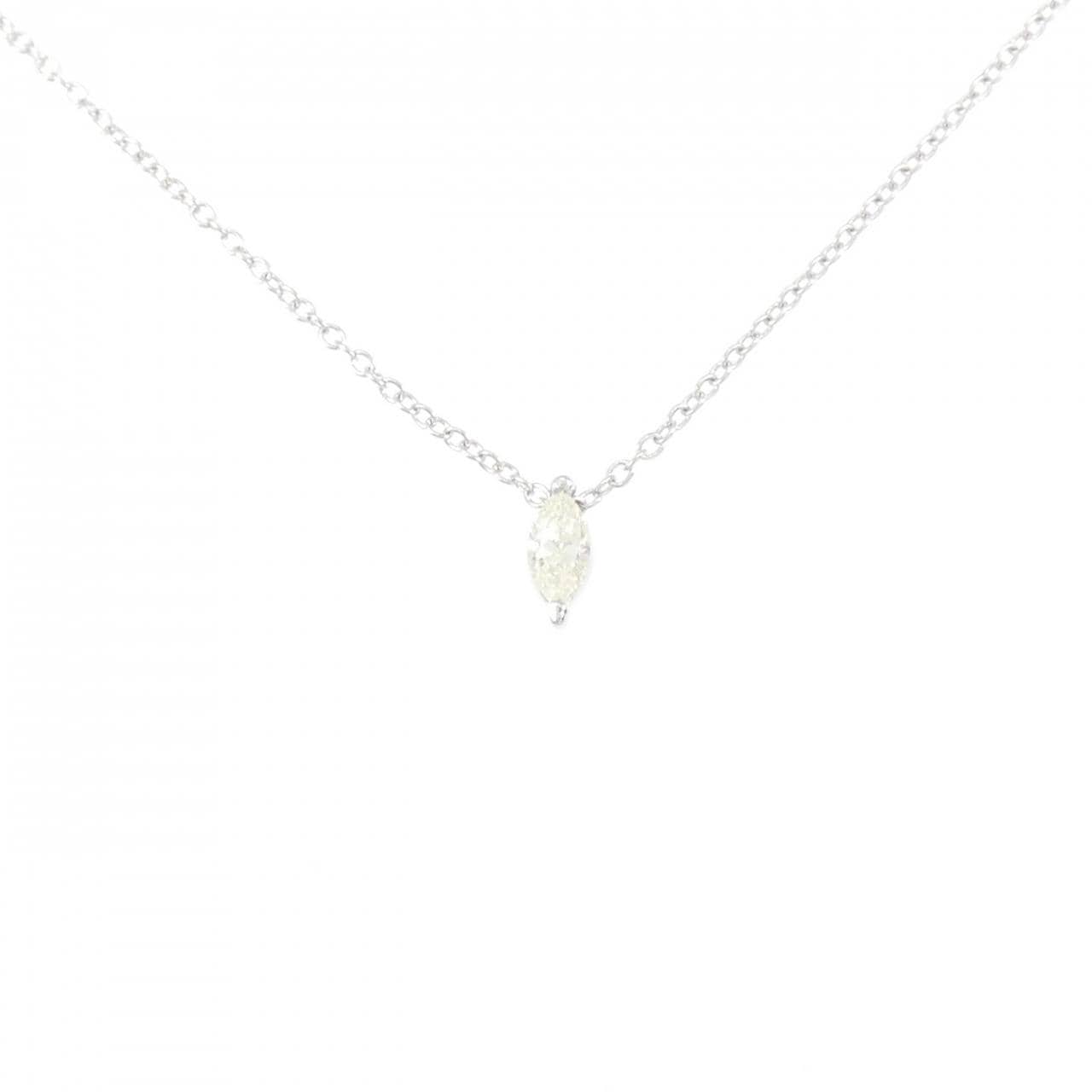 K18WG ダイヤモンド ネックレス 0.17CT