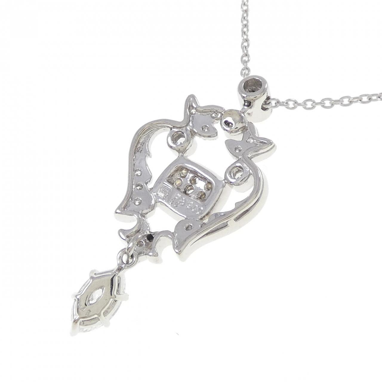 ロイヤル アッシャー ダイヤモンド ネックレス 0.43CT