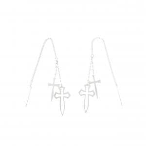 K14WG クロス ピアス