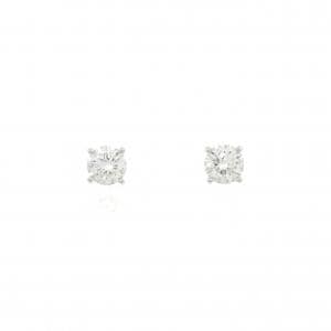 ティファニー ソリティア ピアス 0.81CT J IF 3EXT
