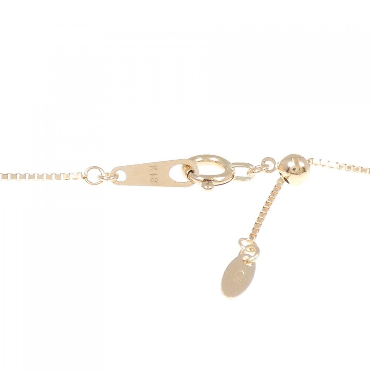 K18PG フラワー ダイヤモンド ネックレス 1.00CT