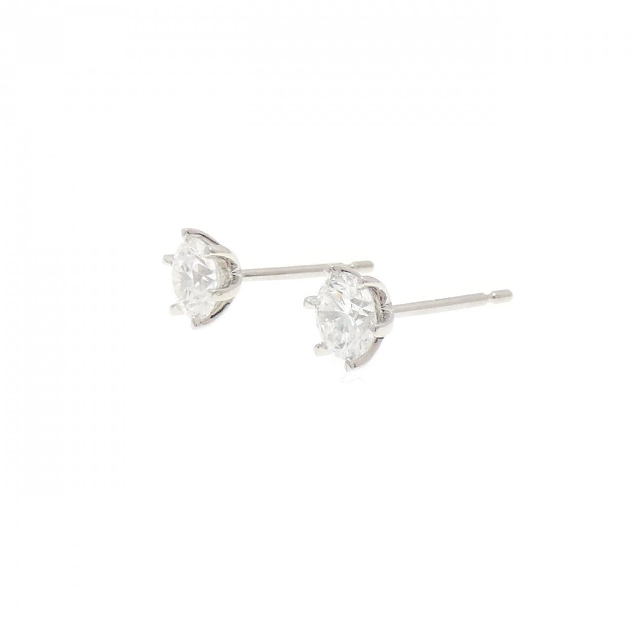 【リメイク】PT900/ST ダイヤモンド ピアス 0.408CT 0.409CT E VS1-2 VG