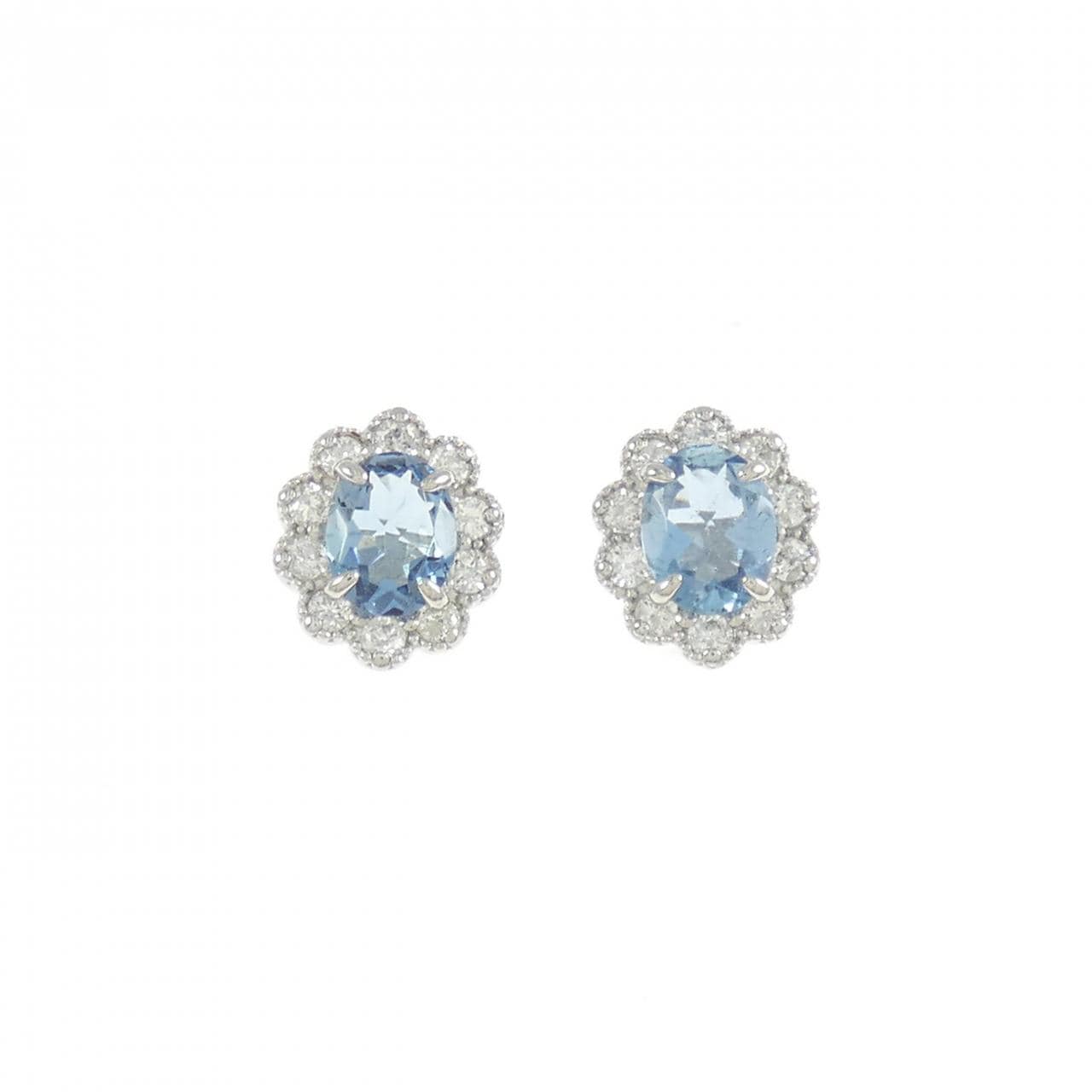 PT900 アクアマリン ピアス 0.51CT