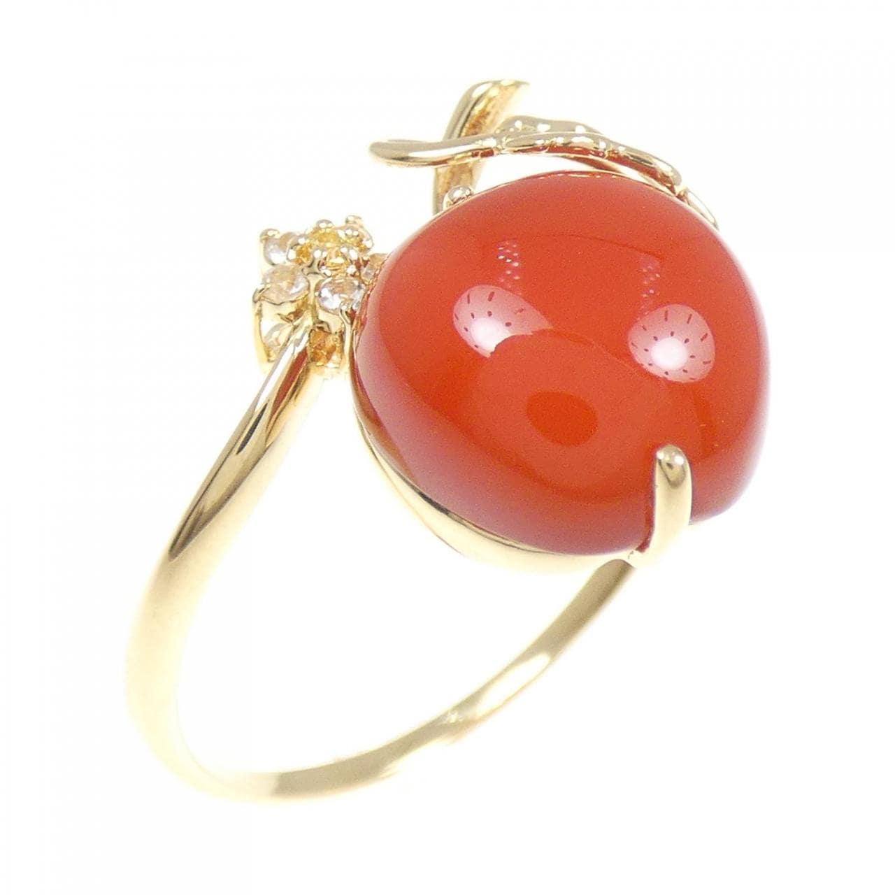 K18YG メノウ リング