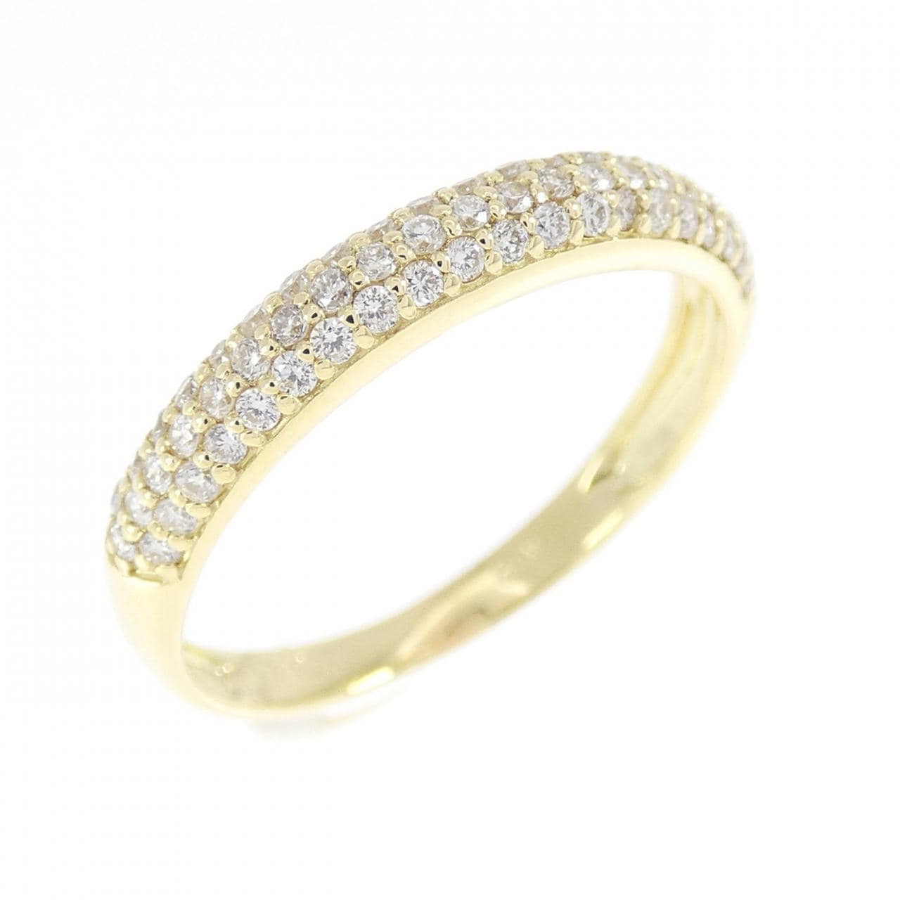 K18YG パヴェ ダイヤモンド リング 0.30CT