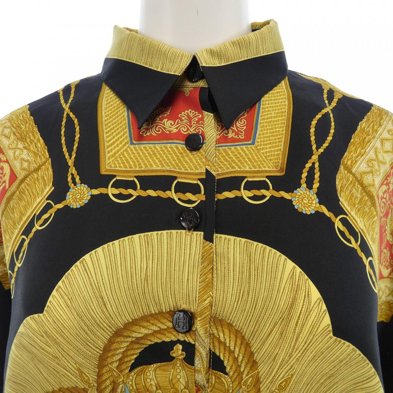 【ヴィンテージ】エルメス HERMES POSTE ET CAVALERIE ツイルレーヌ. トップス