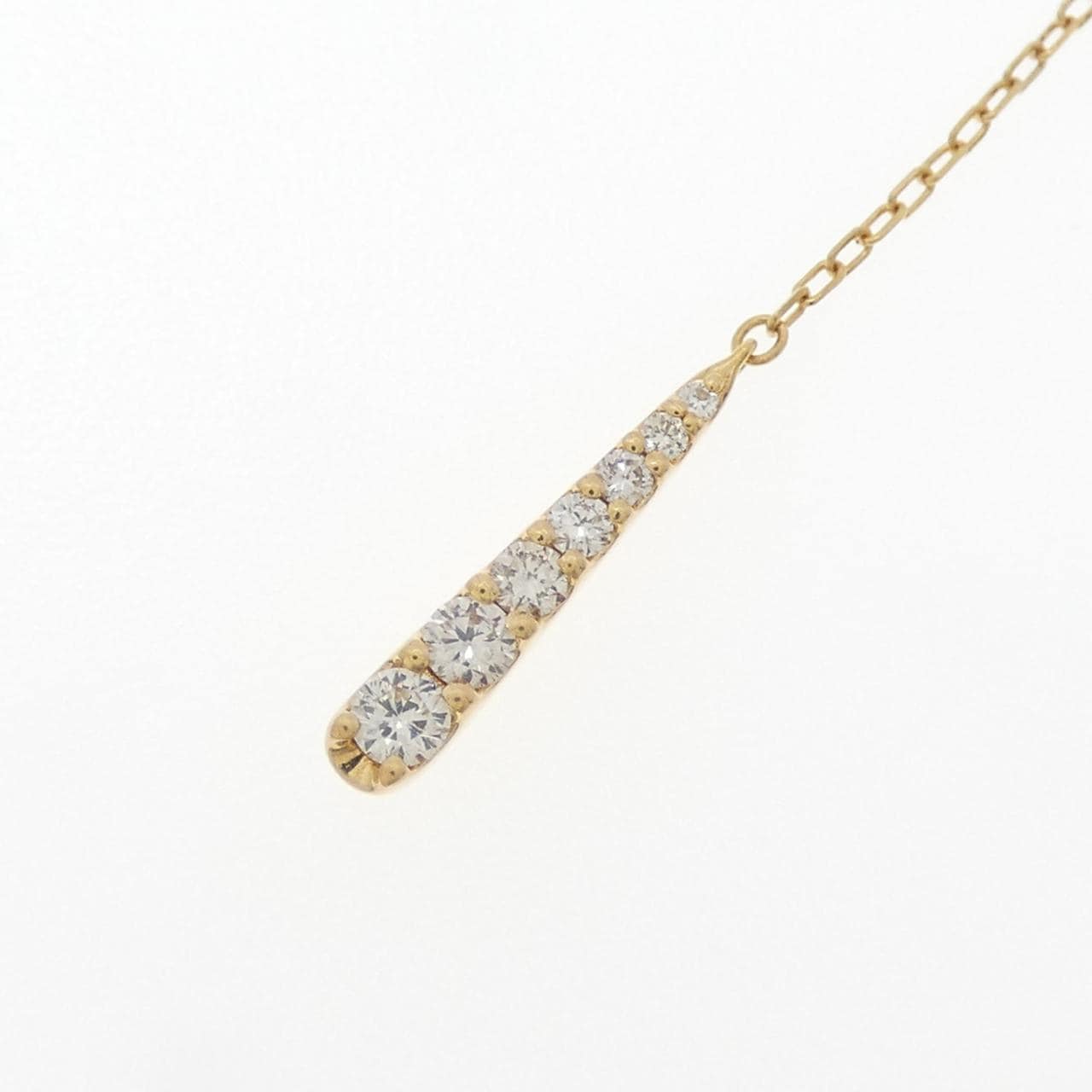 K18YG ダイヤモンド ネックレス 0.15CT