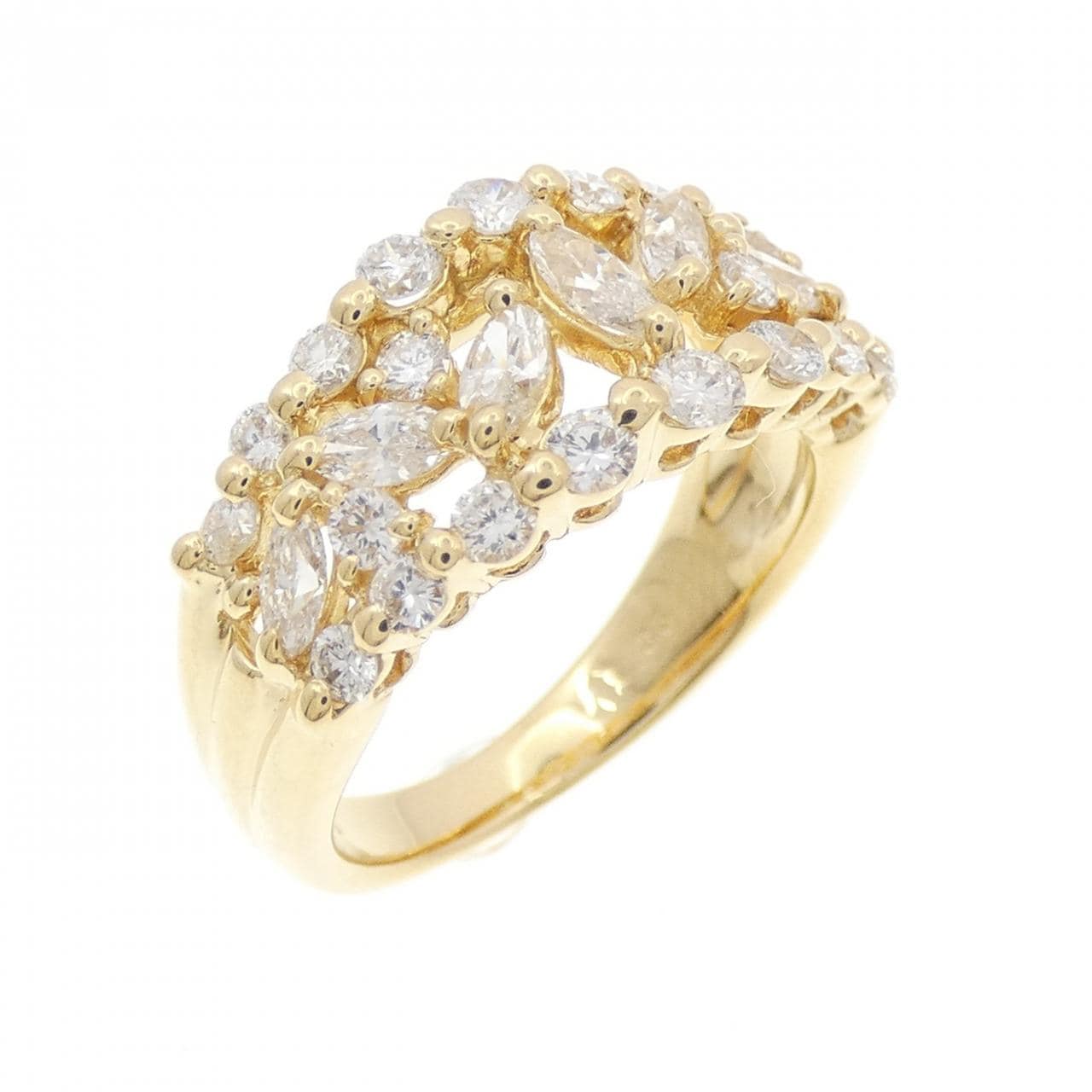 K18YG ダイヤモンド リング 1.35CT