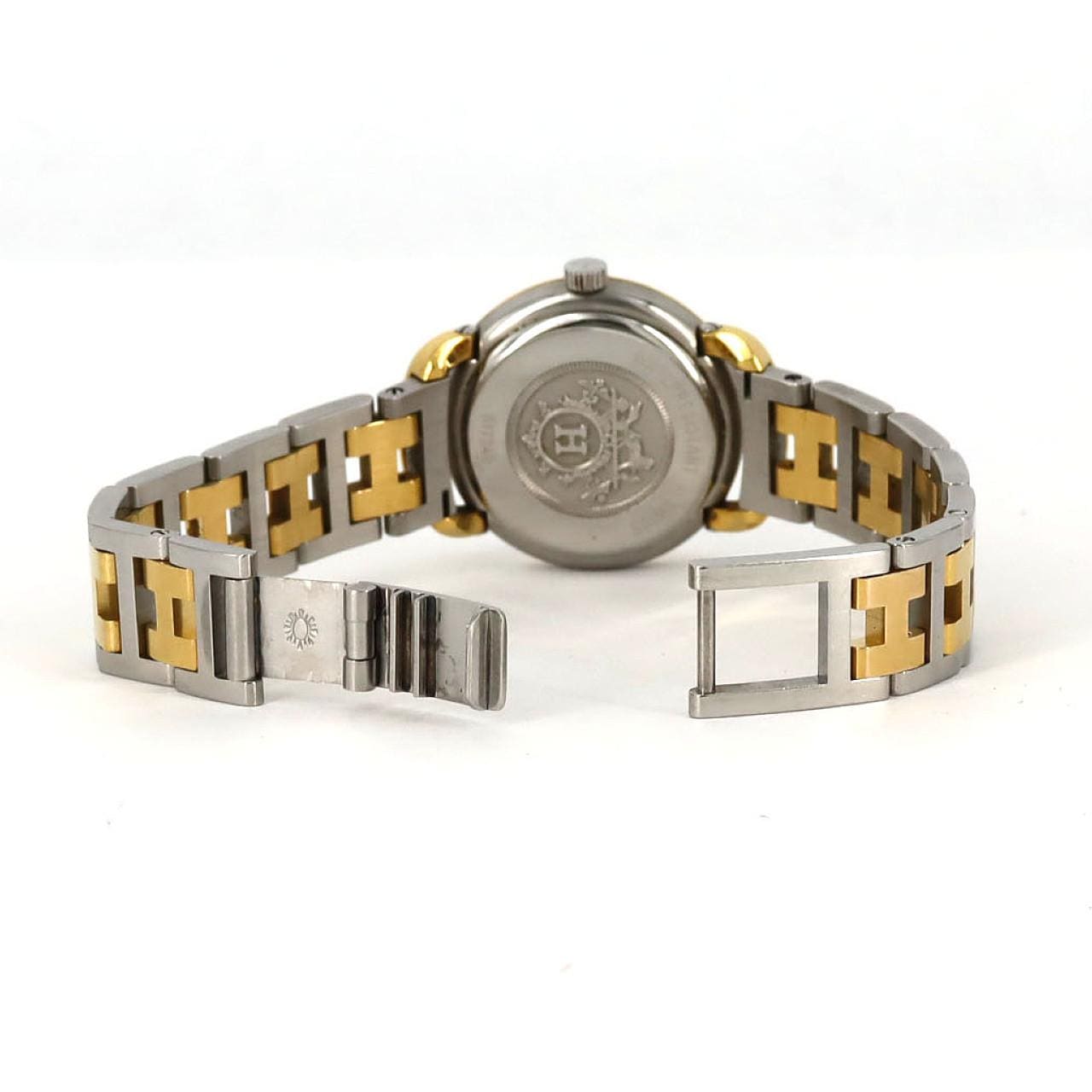 【ノーメンテナンス還元価格】エルメス プルマン コンビ SSxGP クォーツ