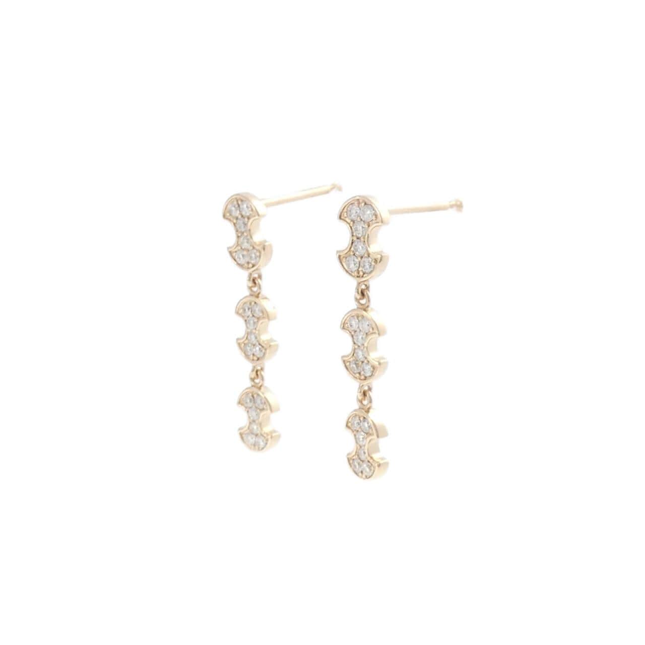 K18PG ダイヤモンド ピアス 0.30CT