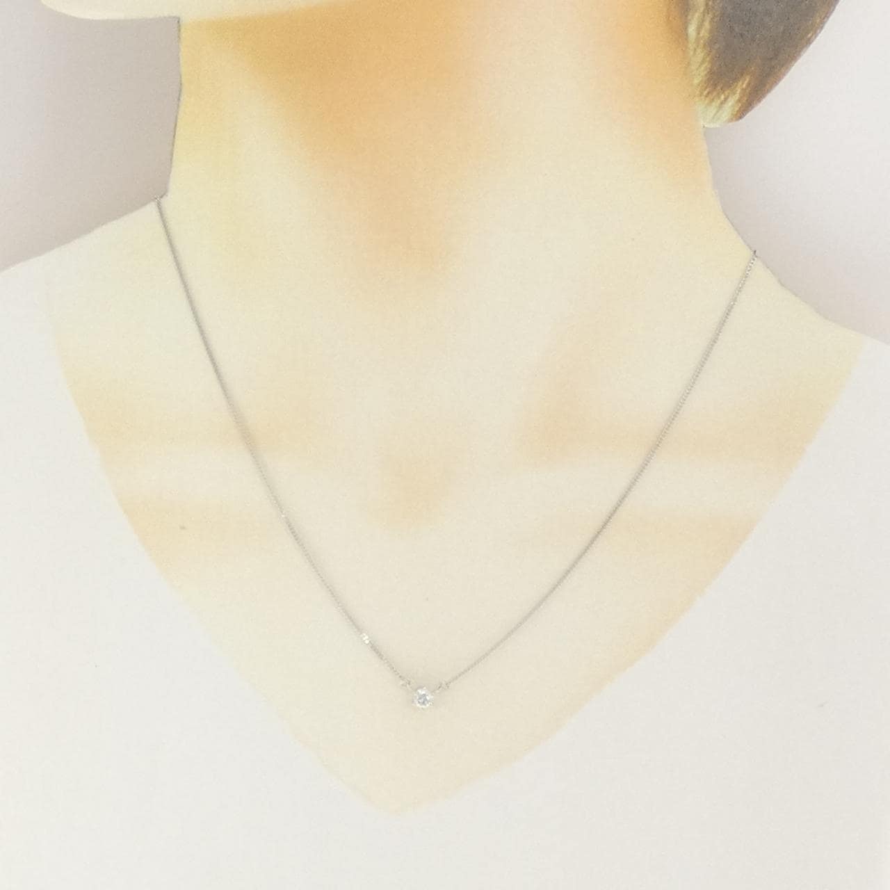 PT850 ソリティア ダイヤモンド ネックレス 0.30CT