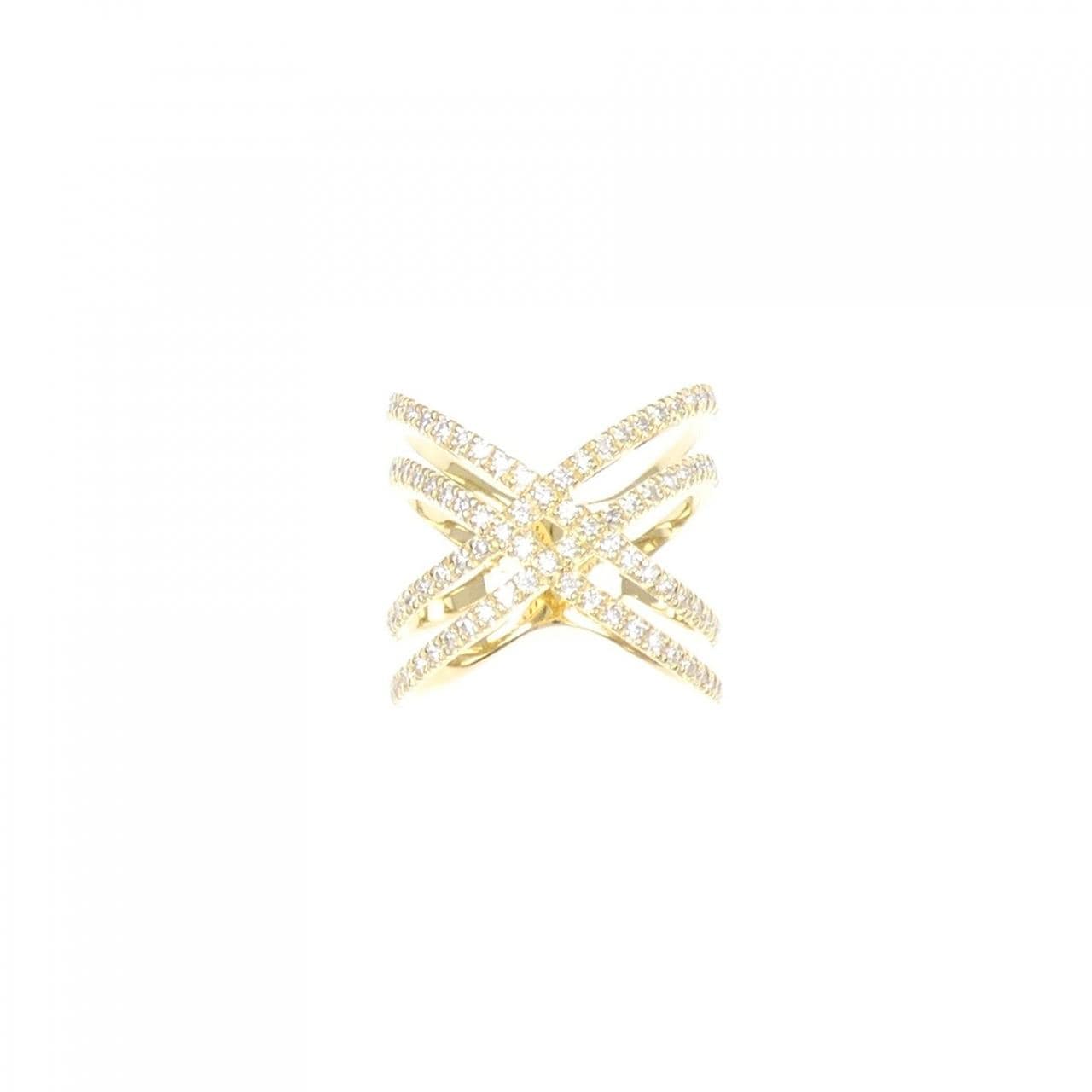 K18YG ダイヤモンド リング 0.55CT
