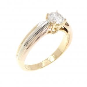 カルティエ ソリテール トリニティ リング 0.34CT F VVS2