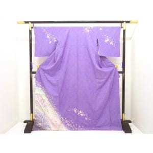 【未使用品】訪問着　友禅金彩加工　刺繍入り