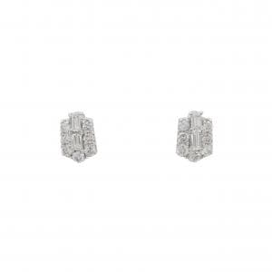 PT900 ダイヤモンド ピアス 1.00CT