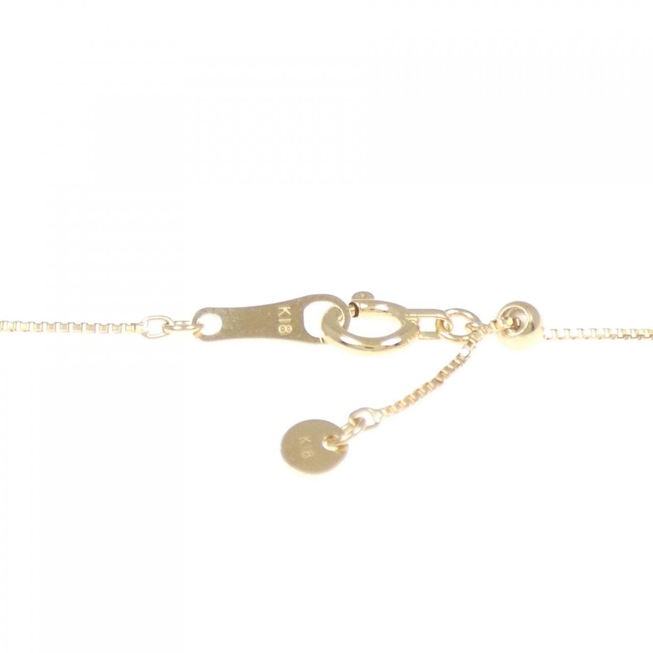 K18YG フクロウ ダイヤモンド ネックレス 0.25CT
