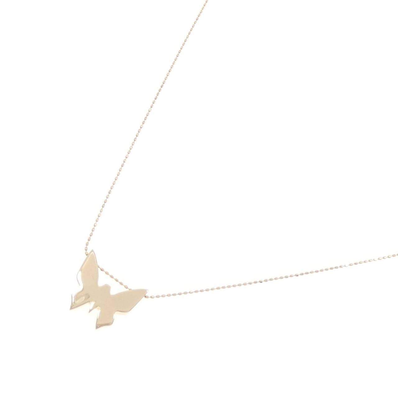 K18YG バタフライ ネックレス