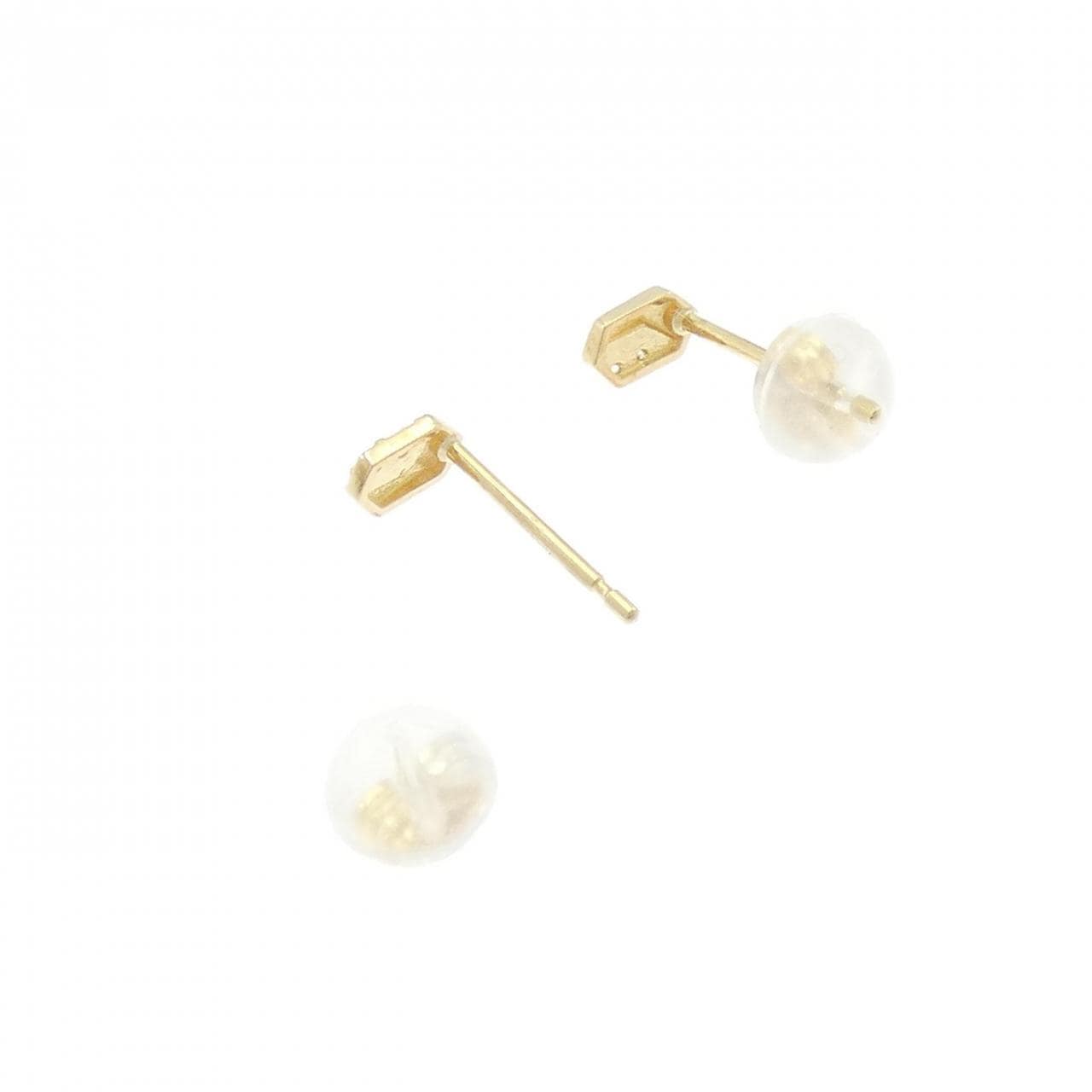 【新品】K18YG ダイヤモンド ピアス 0.02CT