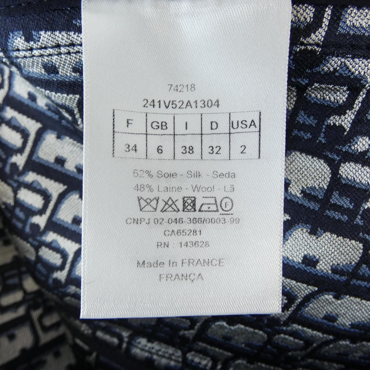 クリスチャンディオール CHRISTIAN DIOR 241V52A1304 ジャケット