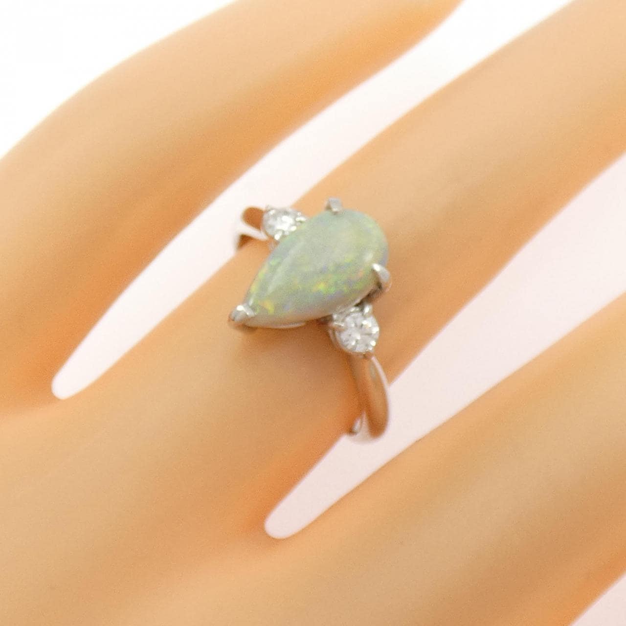 PT900 ブラックオパール リング 0.95CT