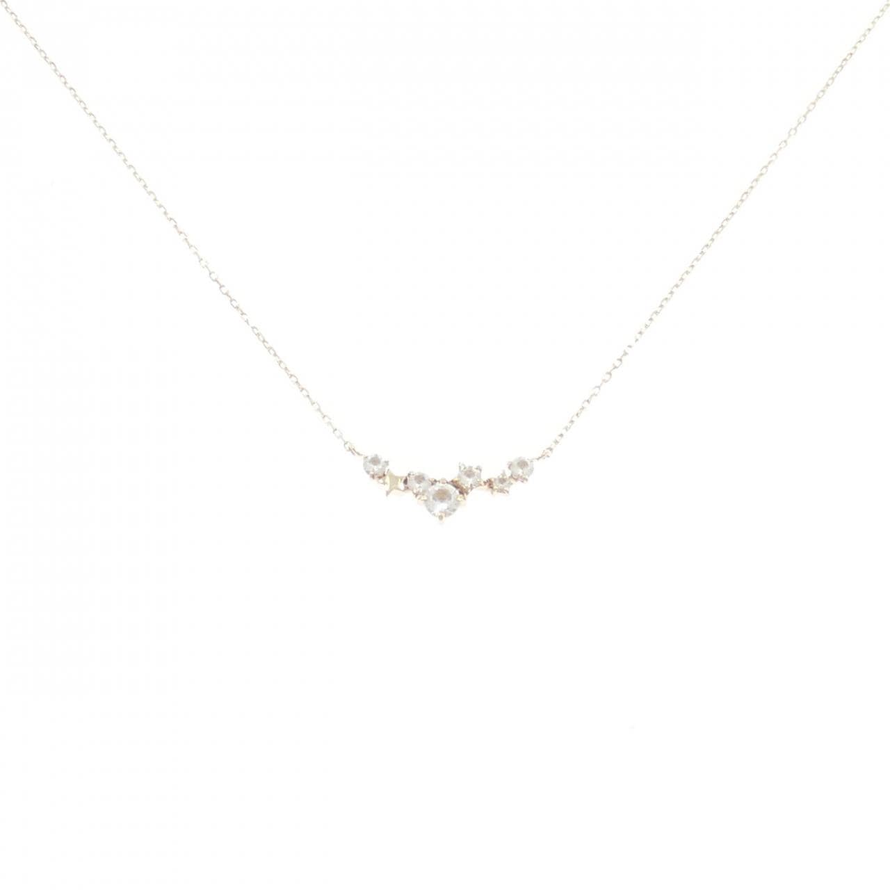 スタージュエリー ホワイトトパーズ ネックレス