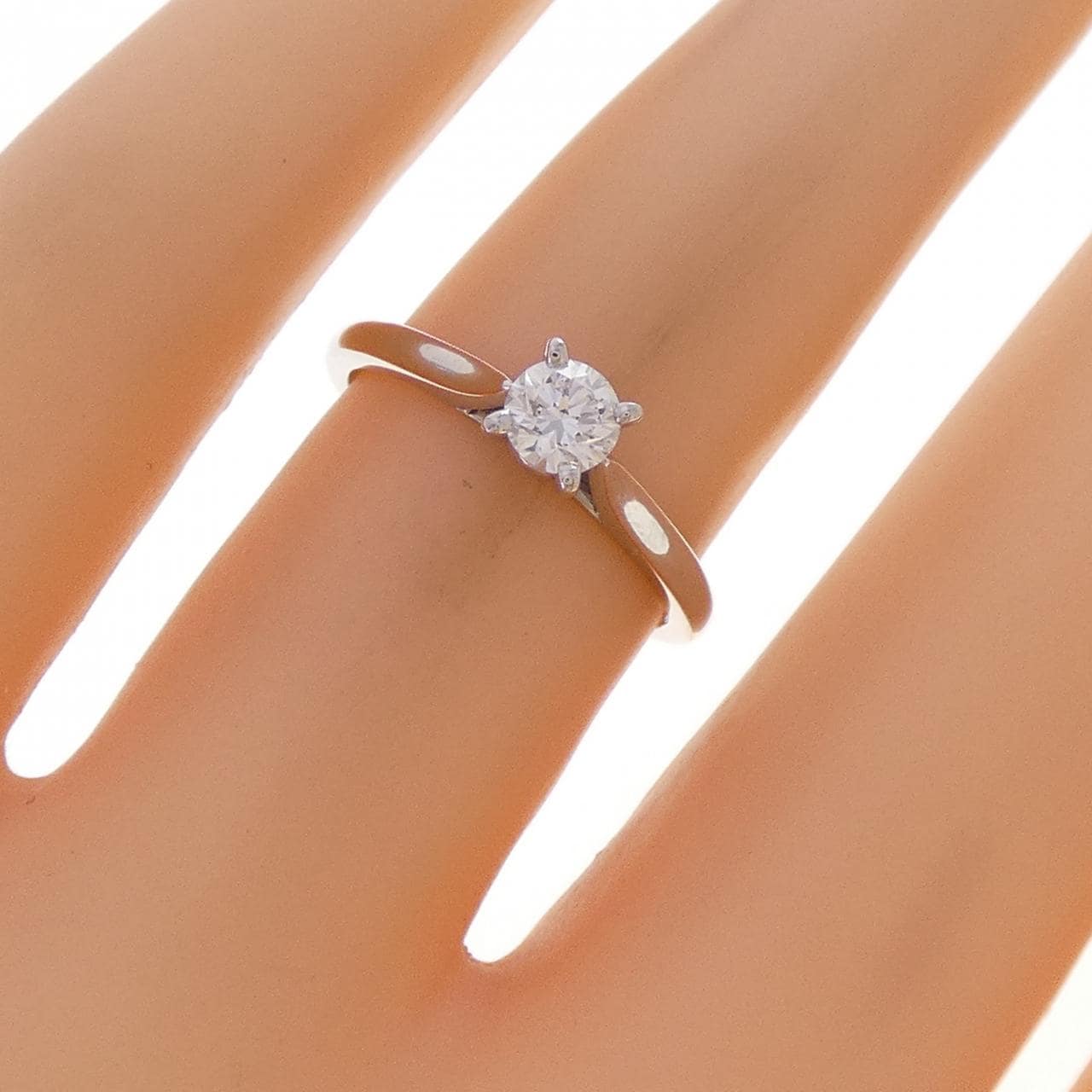 カルティエ 1895 ソリテール リング 0.25CT E VS1