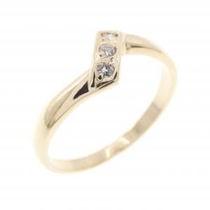 K10YG ダイヤモンド リング 0.04CT