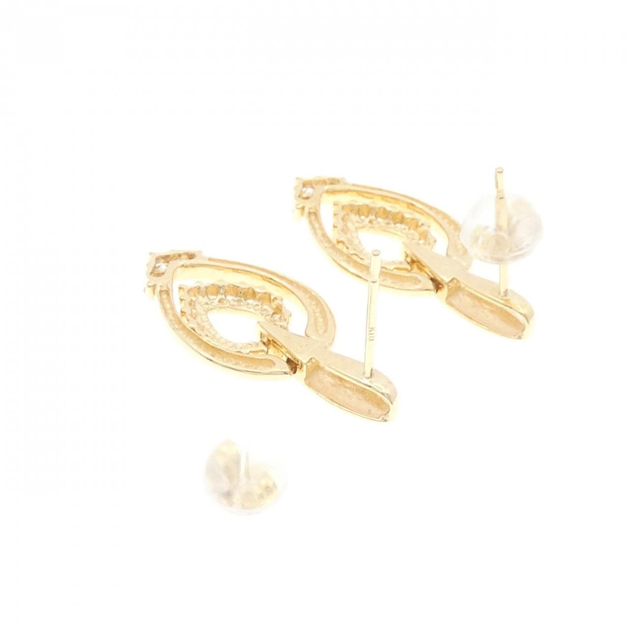 K18YG ダイヤモンド ピアス 0.30CT