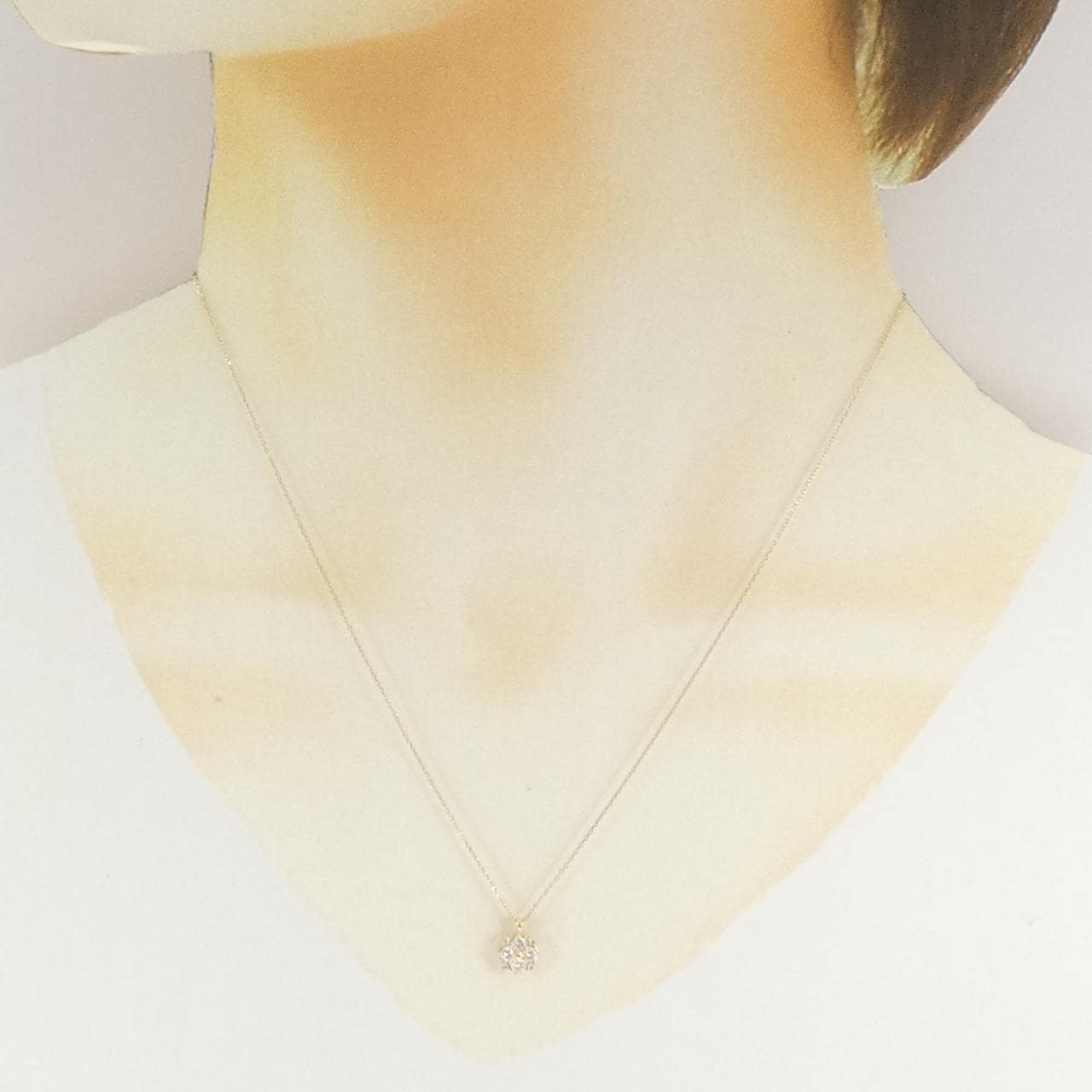 K18YG ダイヤモンド ネックレス 0.24CT