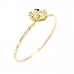 K18YG/K18PG フラワー リング