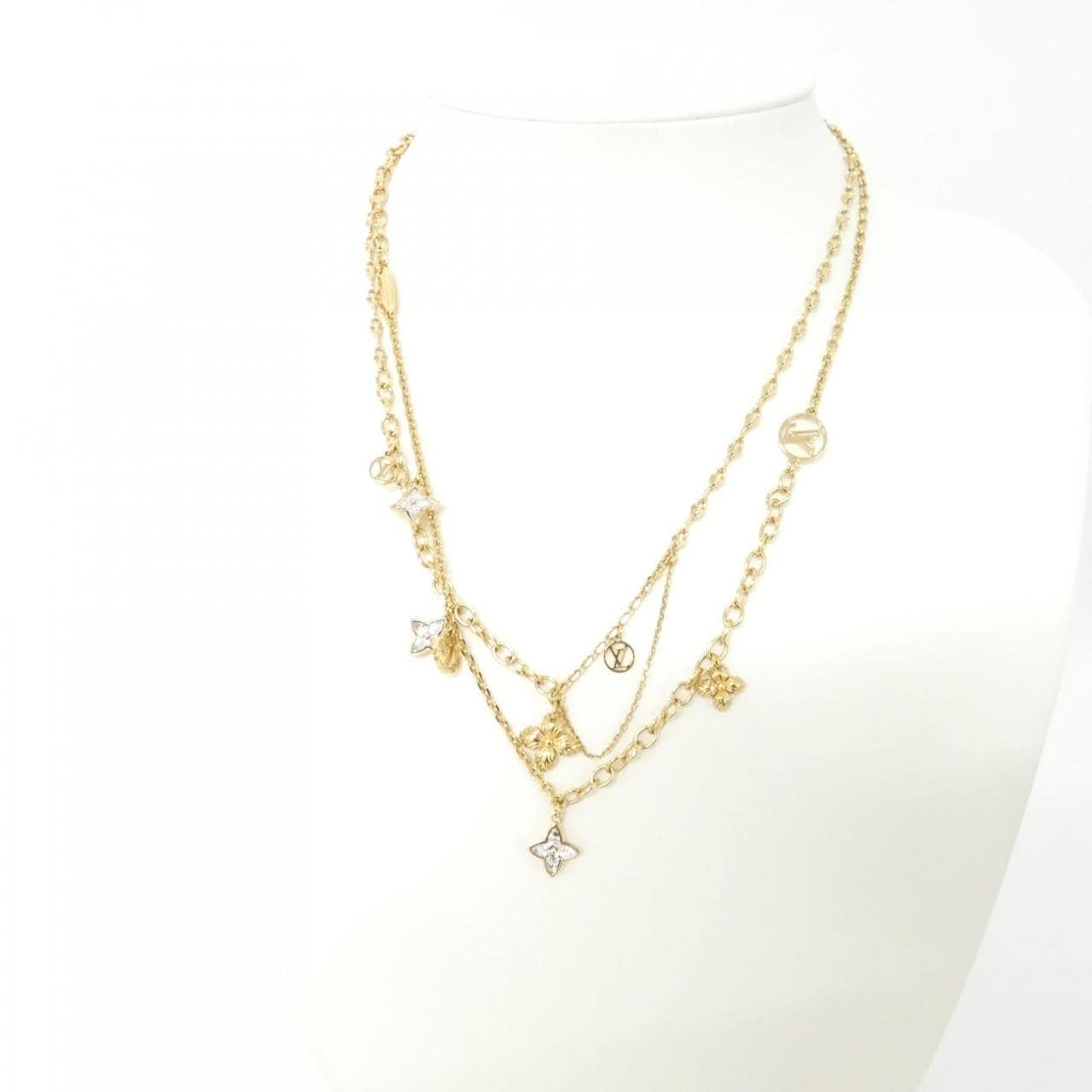 ルイヴィトン コリエ ブルーミング ストラス M68374 ネックレス