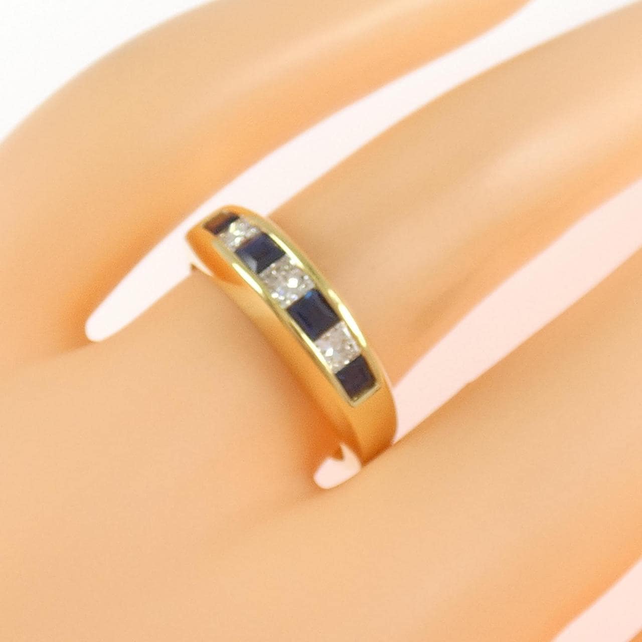 K18YG サファイヤ リング 0.54CT