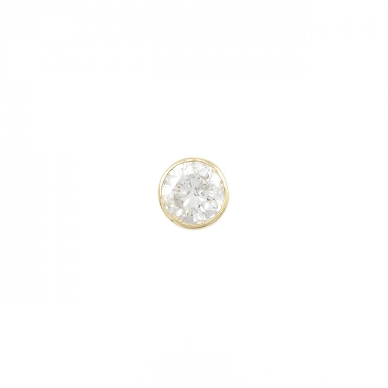 【リメイク】K18YG/ST ダイヤモンド ピアス 片耳 1.003CT G I1 Fair