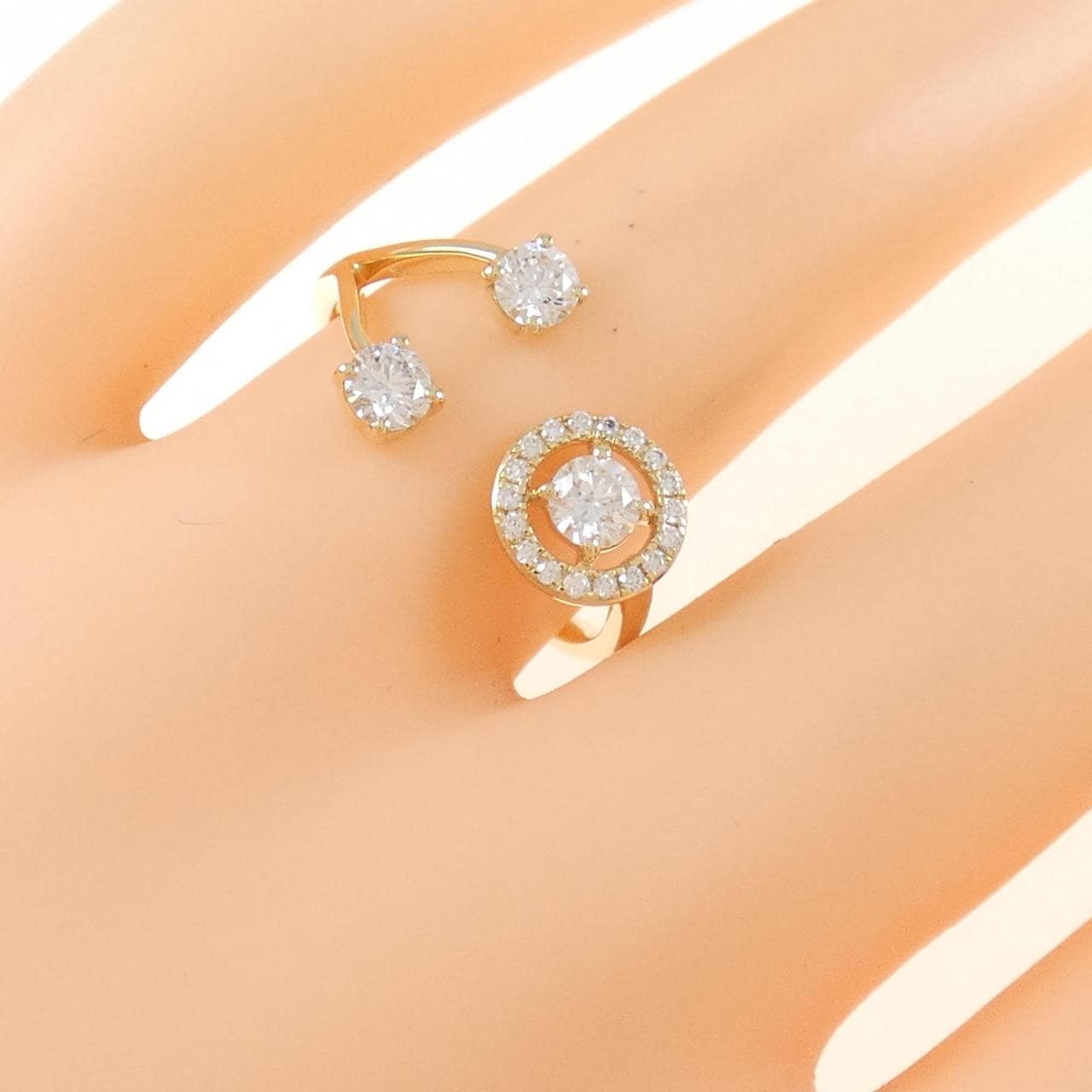 【新品】K18YG ダイヤモンド リング 0.46CT