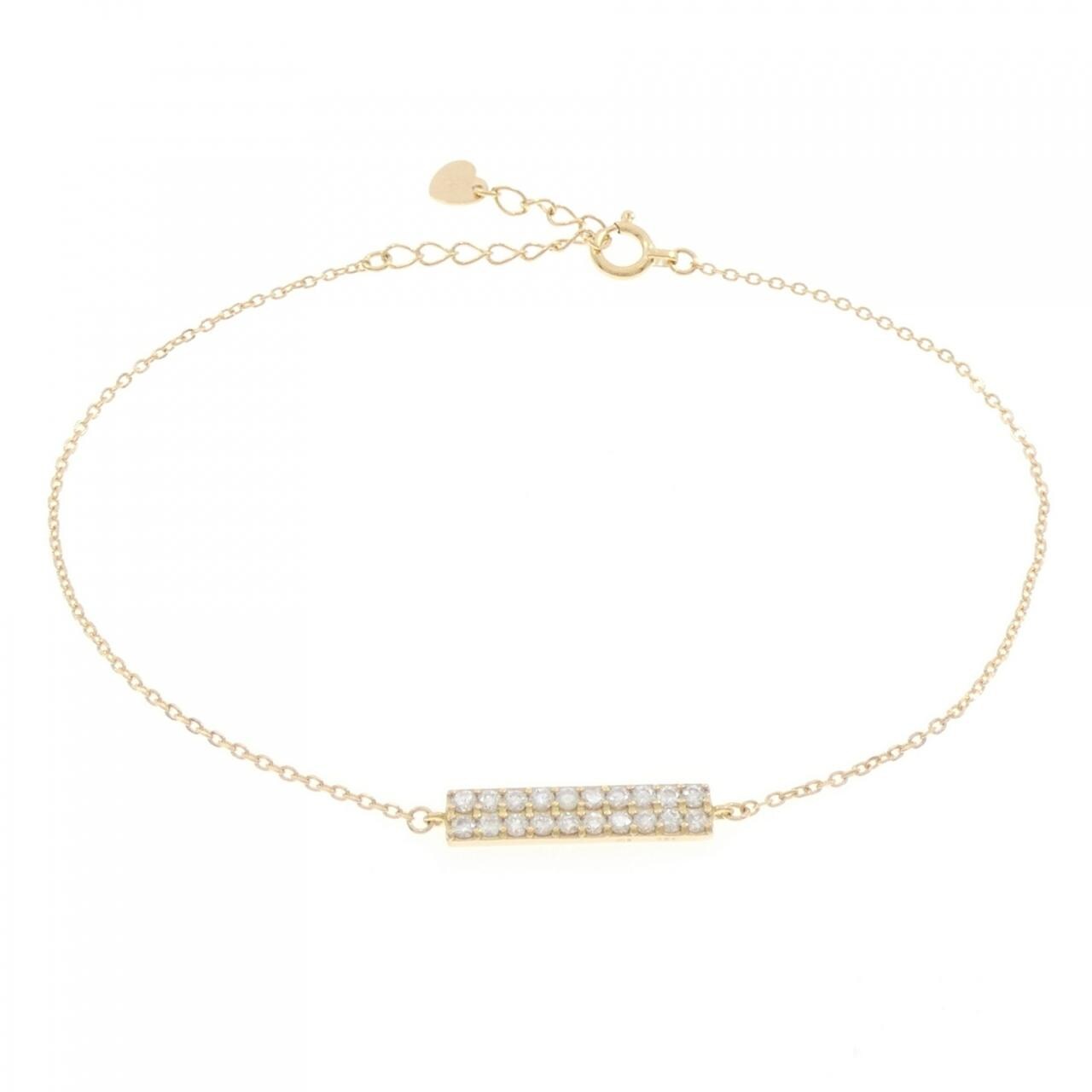 K18YG ダイヤモンド ブレスレット 0.28CT