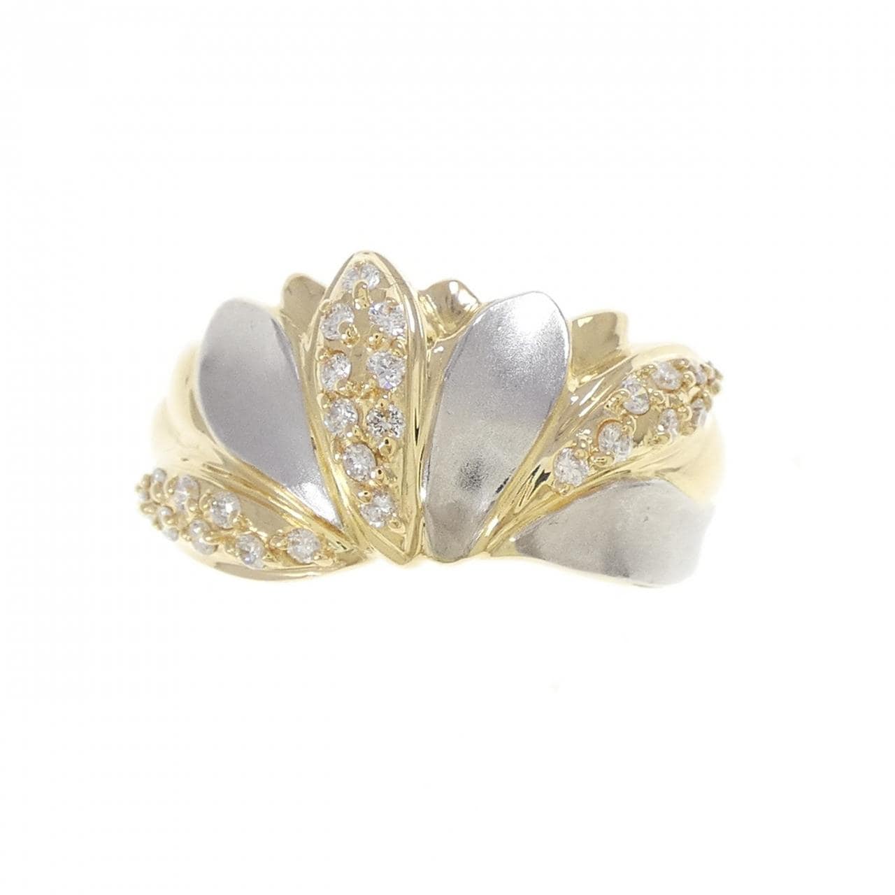 K18YG/PT900 ダイヤモンド リング 0.21CT