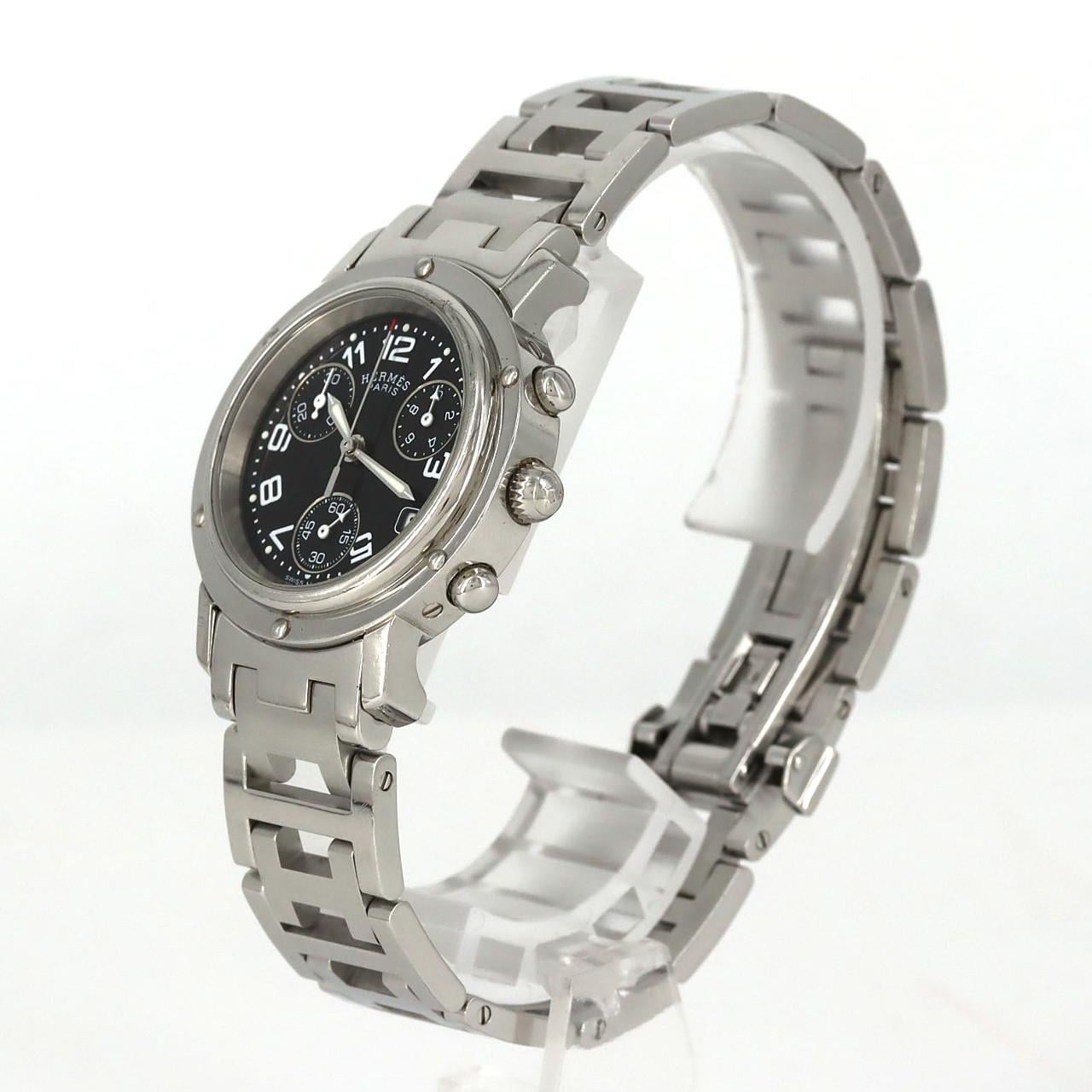 【ノーメンテナンス還元価格】エルメス クリッパークロノグラフ CL1.310 SS クォーツ