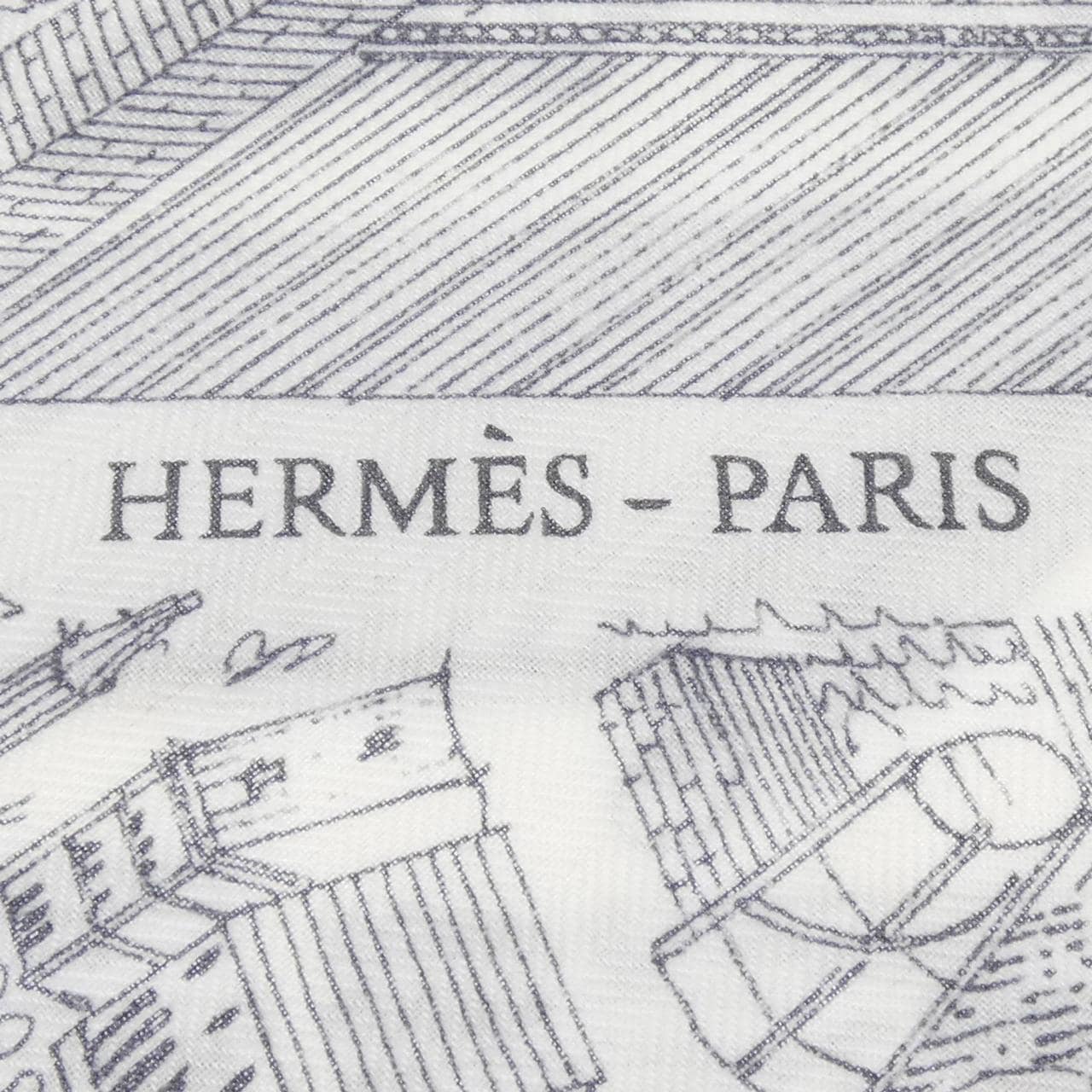 エルメス HERMES LA NOUVELLE CITE CAVALIERE H244273S カレジェアン140 ショール