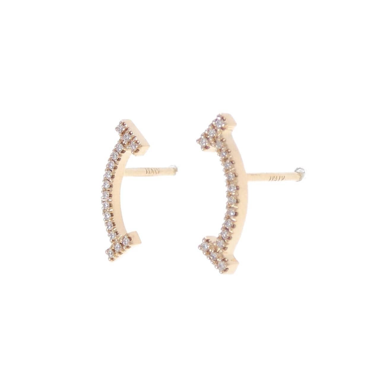 ティファニー Tスマイル ピアス