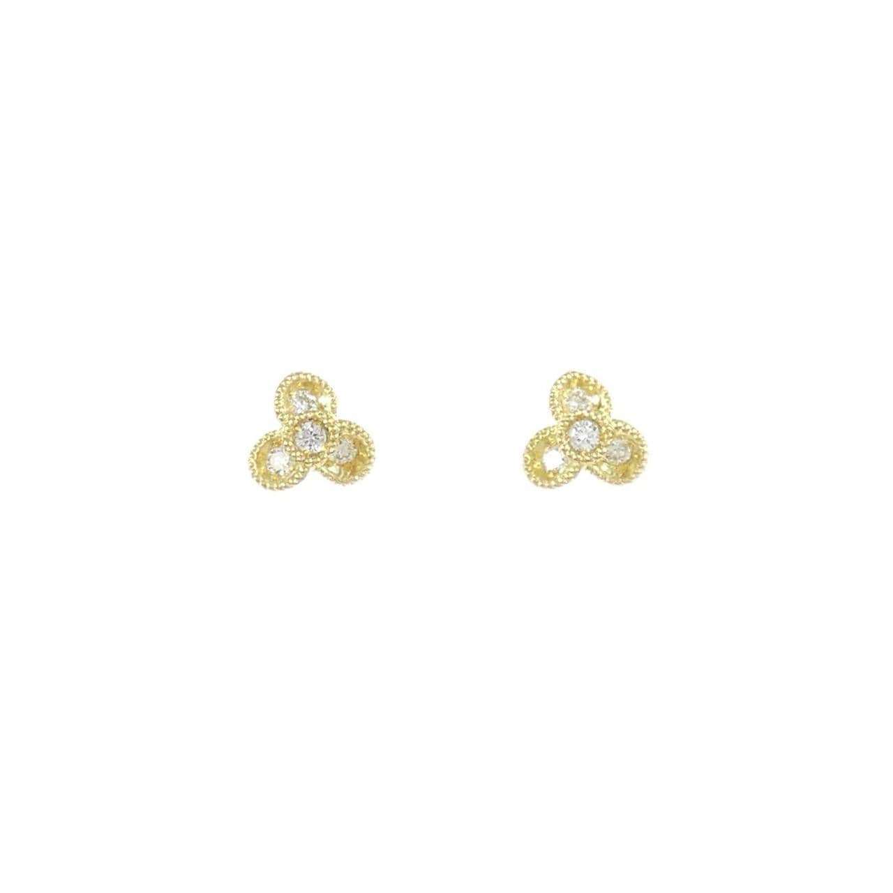 K18YG ダイヤモンド ピアス 0.04CT