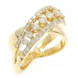 K18YG ダイヤモンド リング 0.71CT